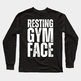 Resting Gym Face Long Sleeve T-Shirt